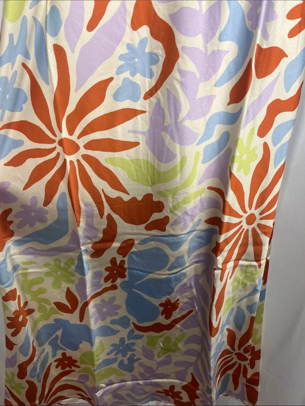 LSPACE TUSCANY FLORAL HALTER COVERUP MAXI DRESS TROPICAL SUMMER NWT SZ M - Picture 5 of 10
